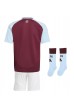 Aston Villa Babytruitje Thuis tenue Kind 2024-25 Korte Mouw (+ Korte broeken)